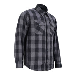 Gray Ride Men's Classic Plaid Flannel Shirt - Black & Gray Flannels Renegade Classics