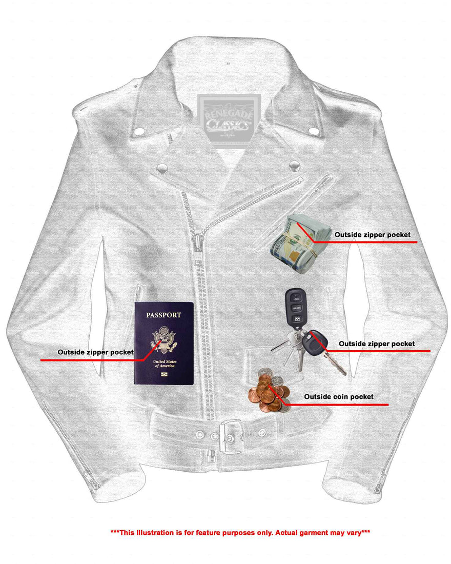 RC850 Women's Classic Lightweight Police Style M/C Jacket