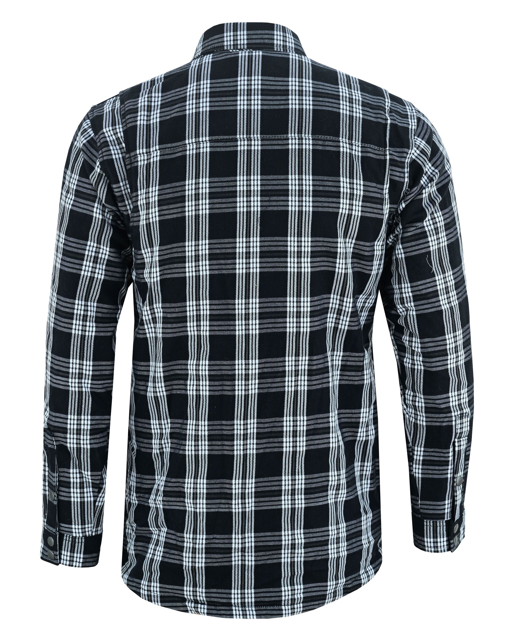 Checkered Men's Armored Black and White Flannel Shirt Flannel Renegade Classics