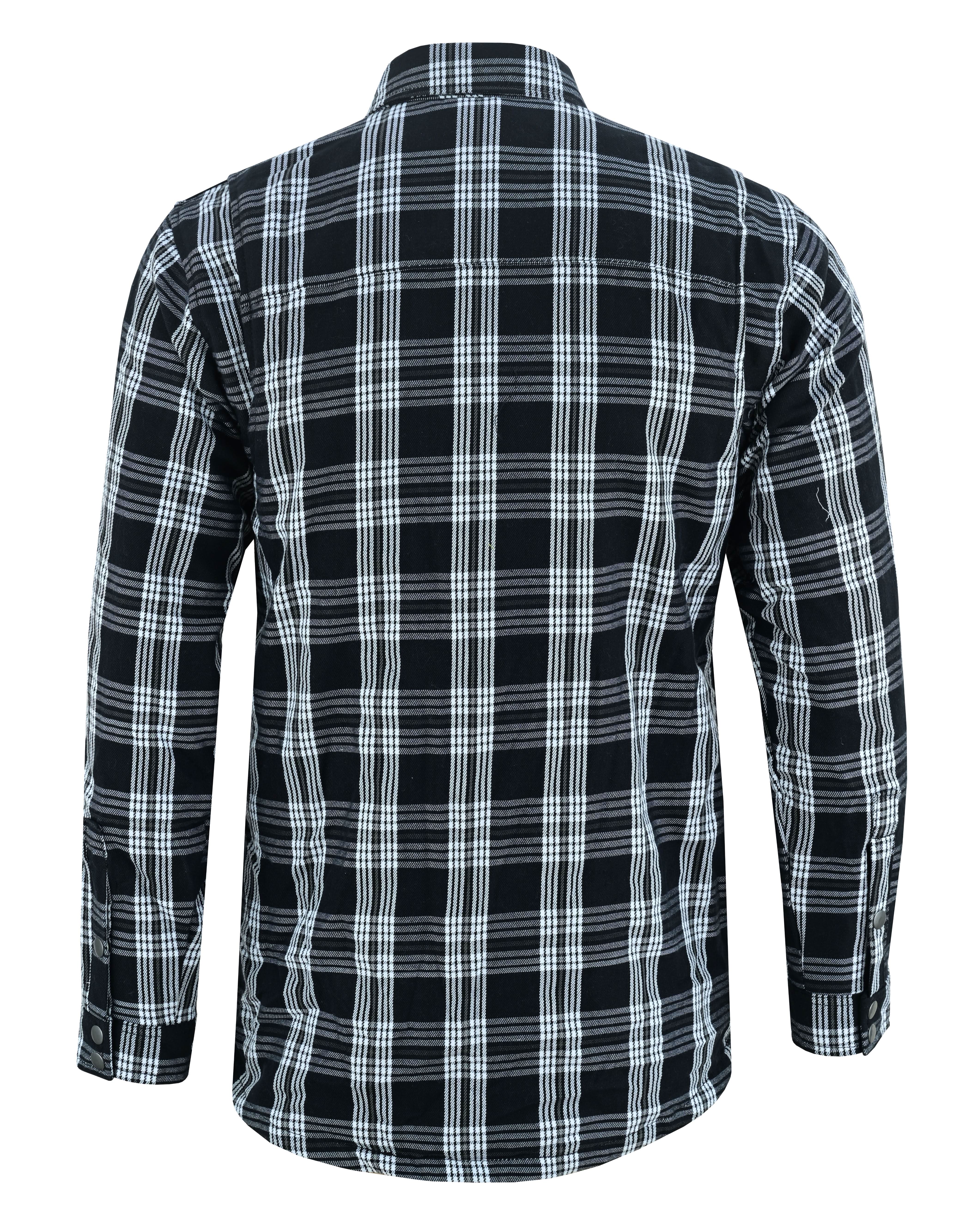 Checkered Men's Armored Black and White Flannel Shirt Flannel Renegade Classics
