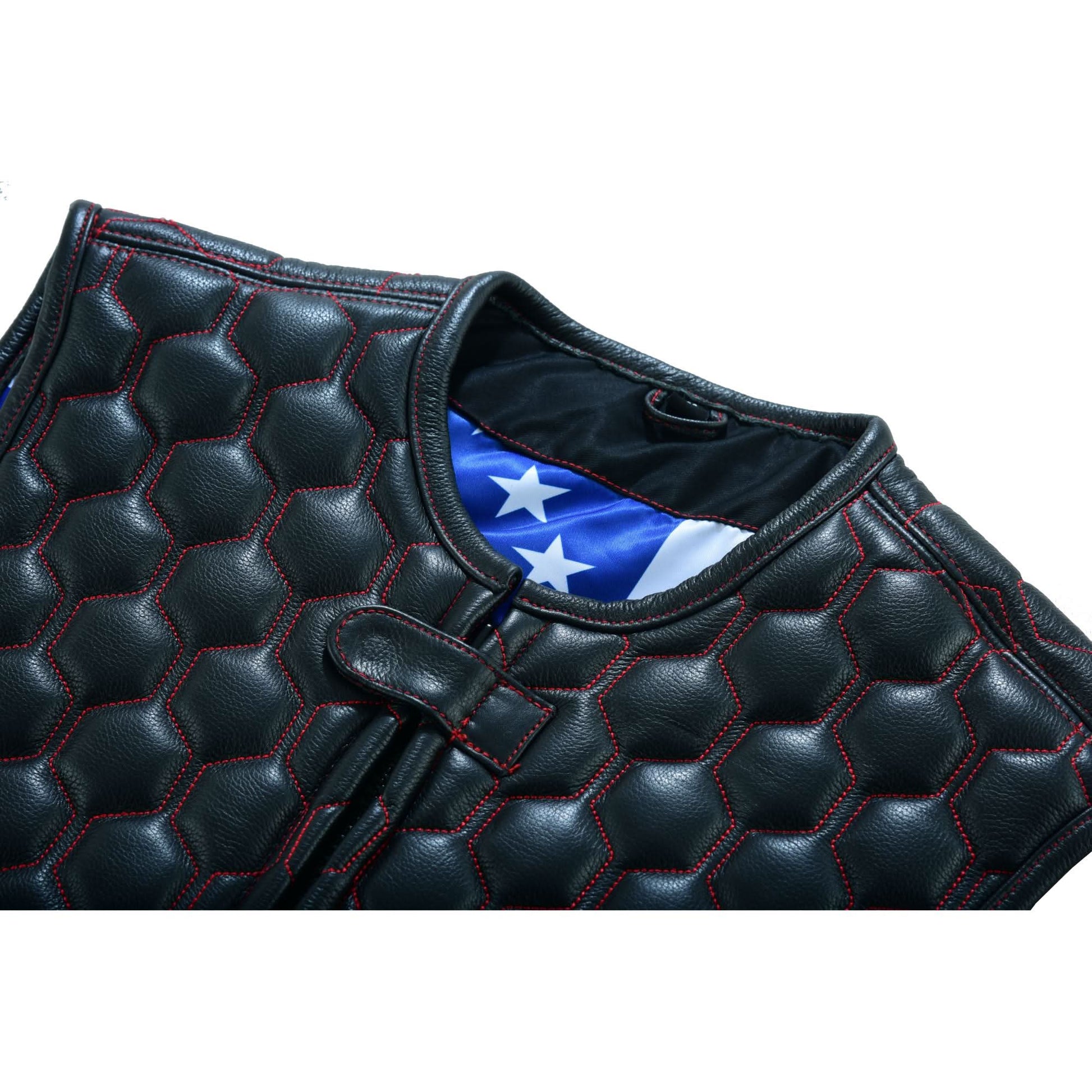 DS Patriot Wheels Men's Leather Vests Renegade Classics