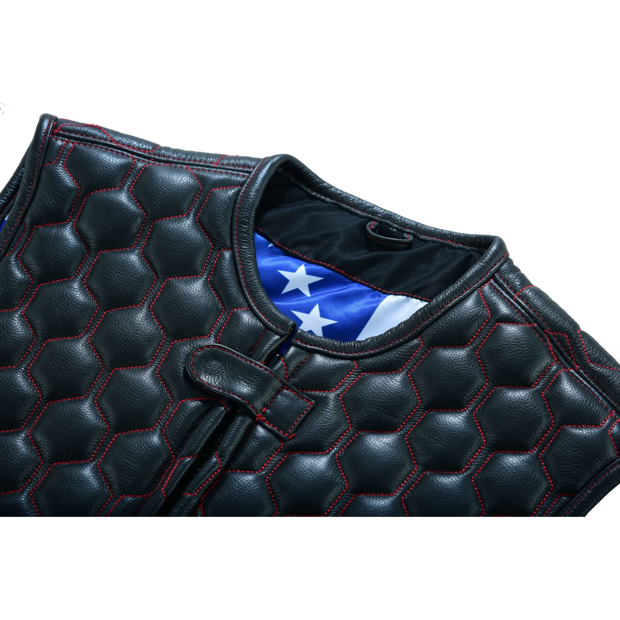 DS Patriot Wheels Men's Leather Vests Renegade Classics