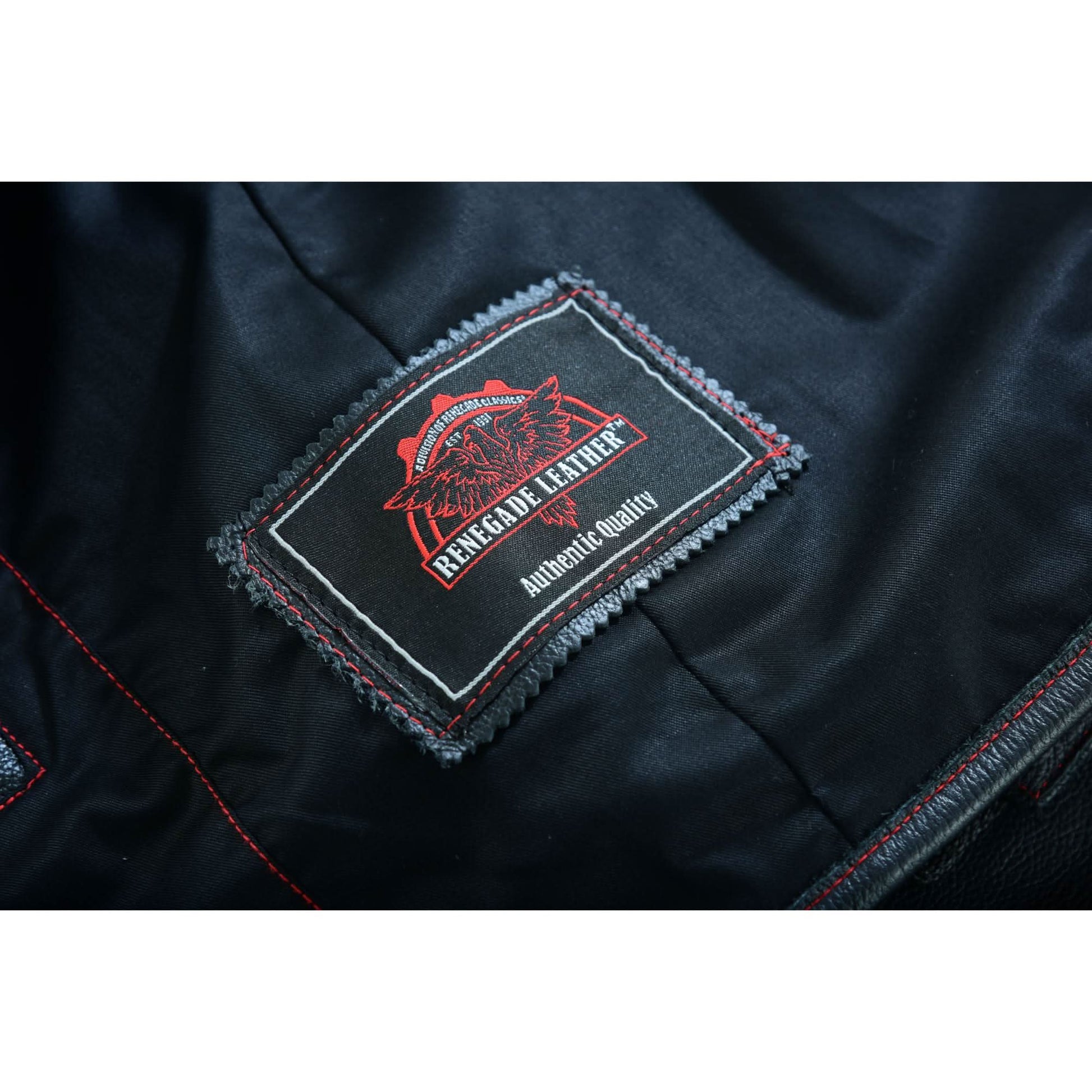 DS Patriot Wheels Men's Leather Vests Renegade Classics