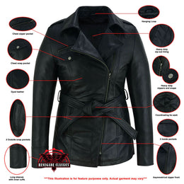 Dark Siren Women's Leather Jacket Black