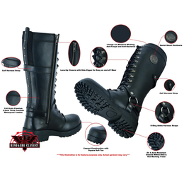 Ethelwear women's motorcycle boots