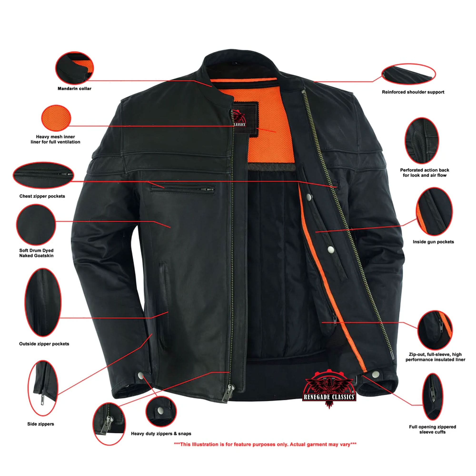 Flexer Men's Black Lightweight Leather Jacket