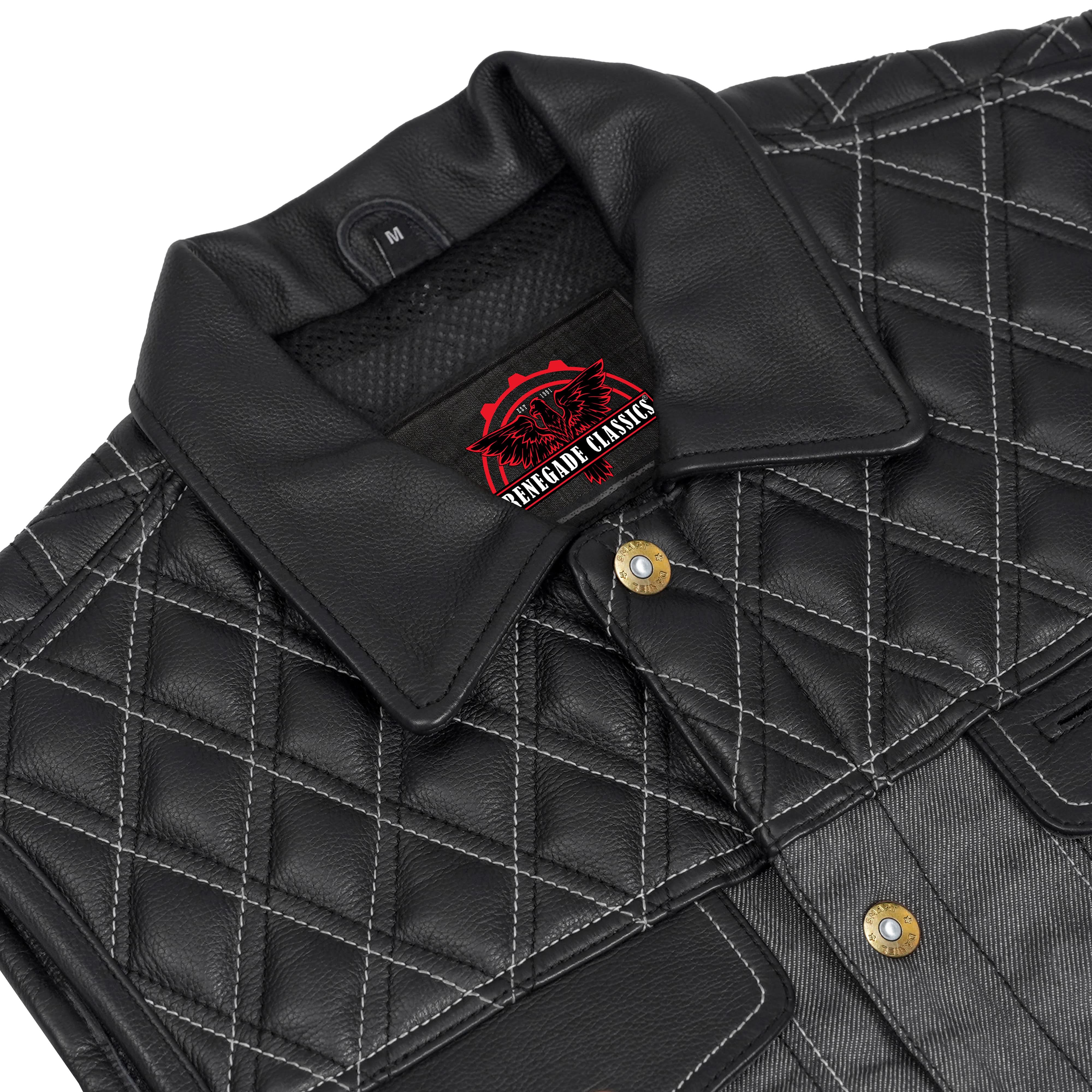Dark Venture Men’s Leather Vest