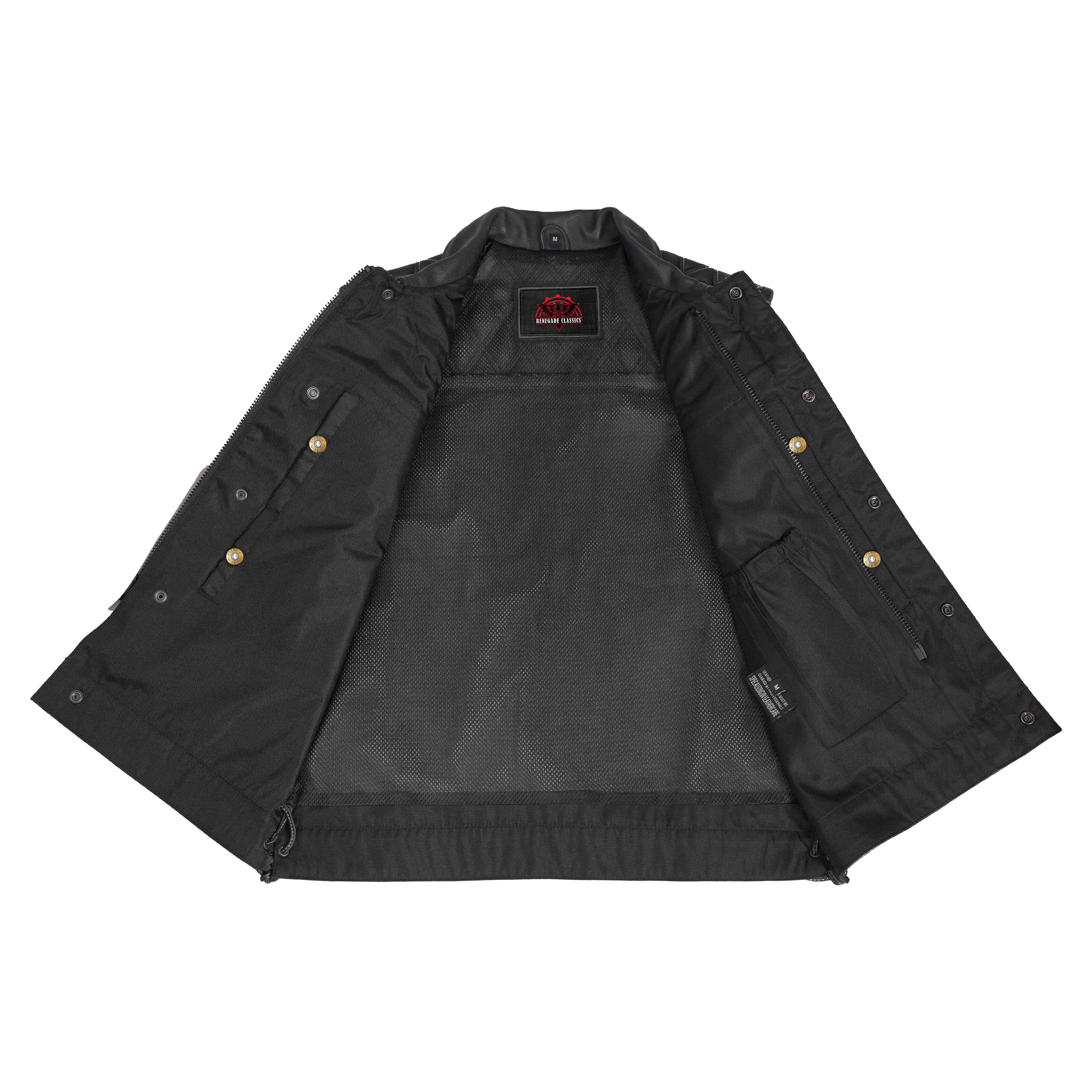 Dark Venture Men’s Leather Vest