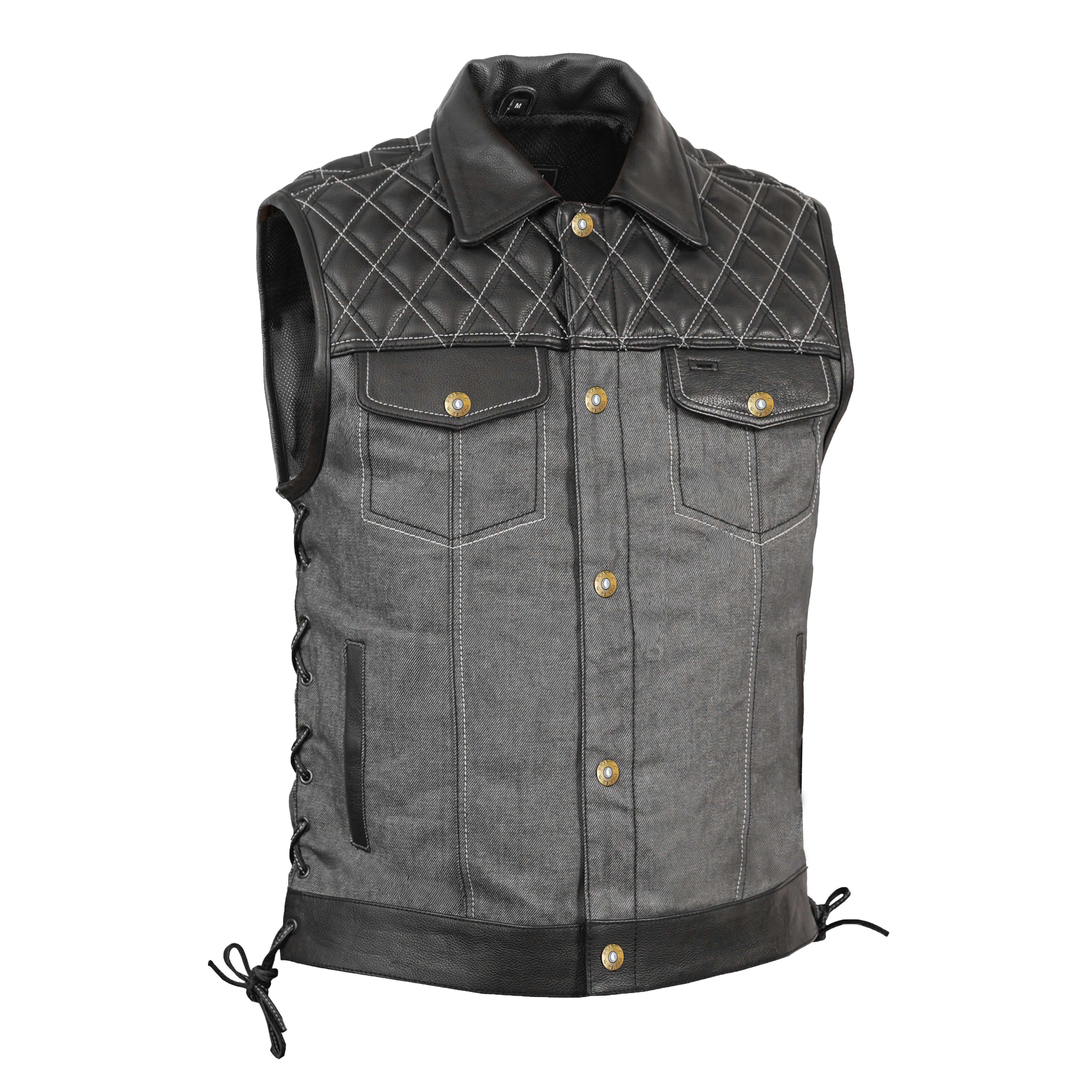 Dark Venture Men’s Leather Vest