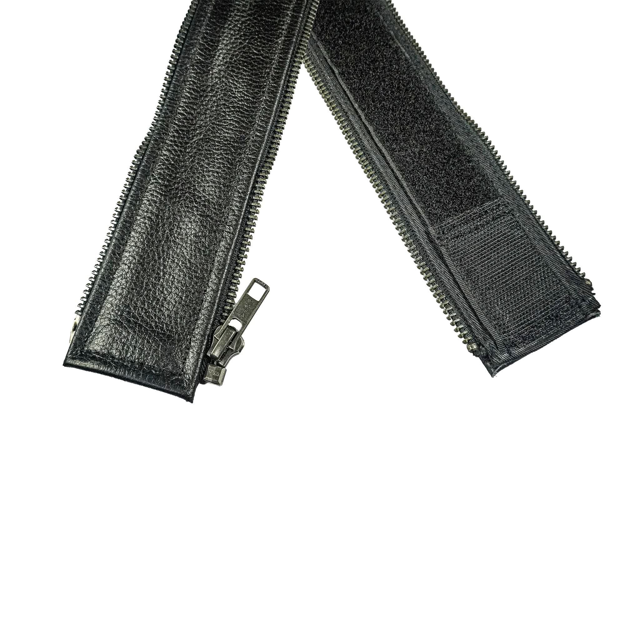 VXP503 Men's Black Universal Vest Expander Panel with Gun Metal Zip # 5 vest expanders Renegade Classics