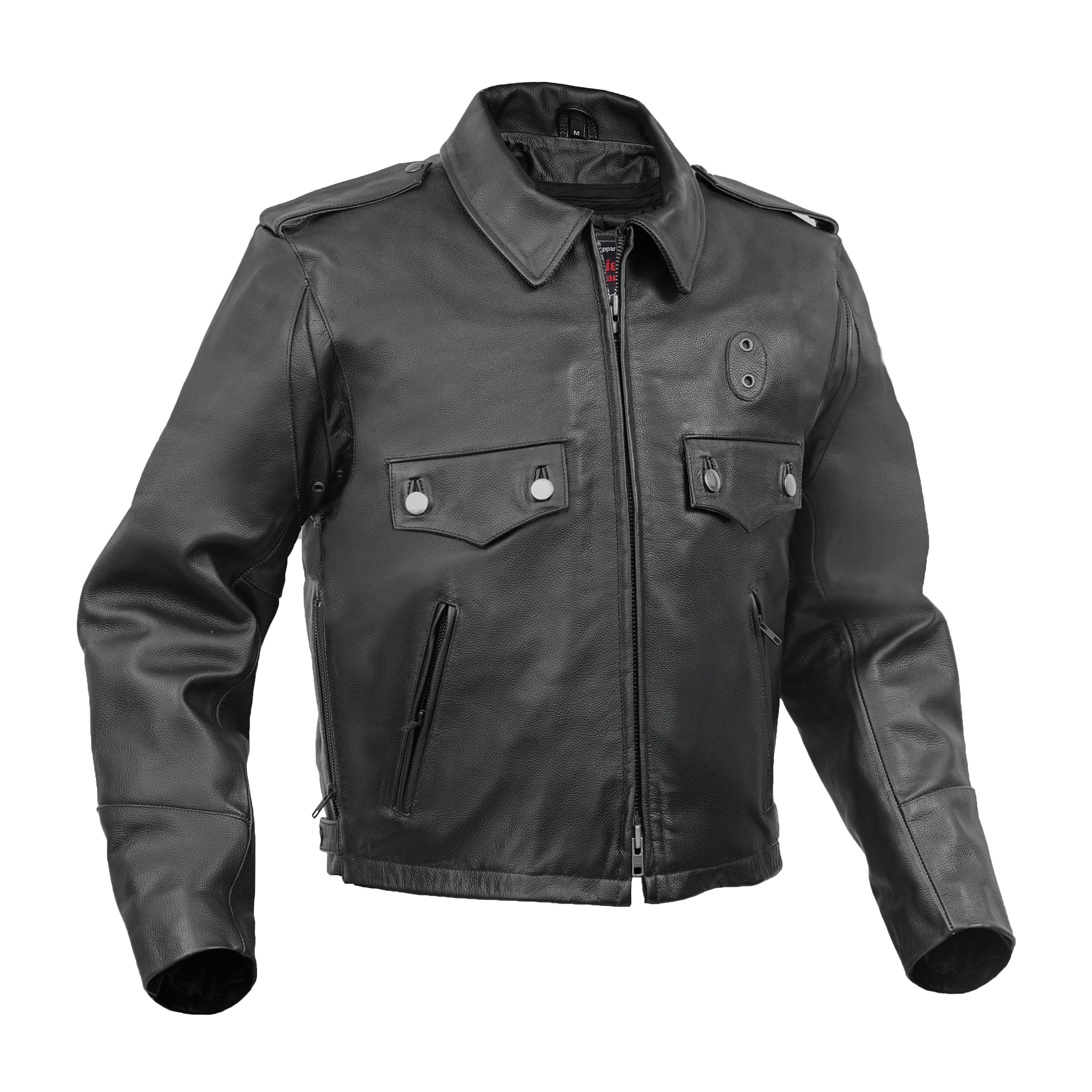 Black Raider Men’s Leather Motorcycle Jacket