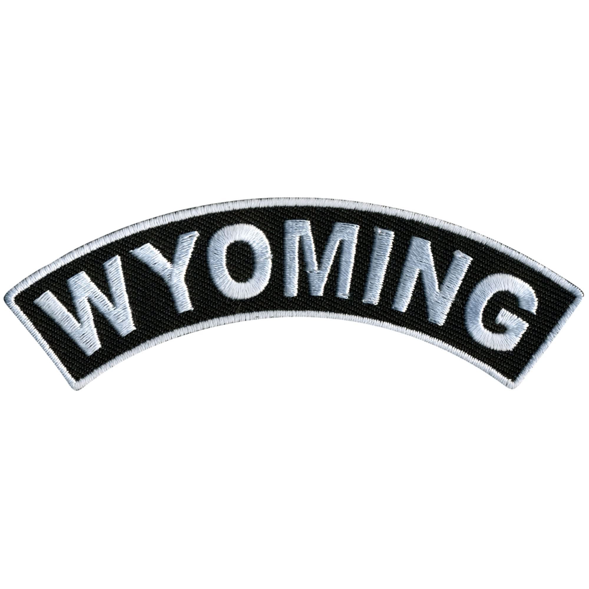 Hot Leathers Wyoming 4” X 1” Top Rocker Patch