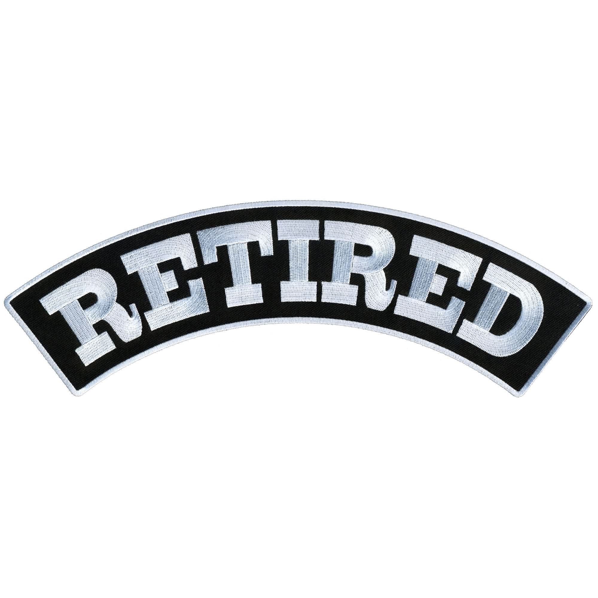 Hot Leathers Retired 12” X 3” Top Rocker Patch