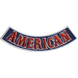 Hot Leathers American 4” X 1” Bottom Rocker Patch