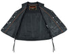 Rustler Leather Motorcycle Vest