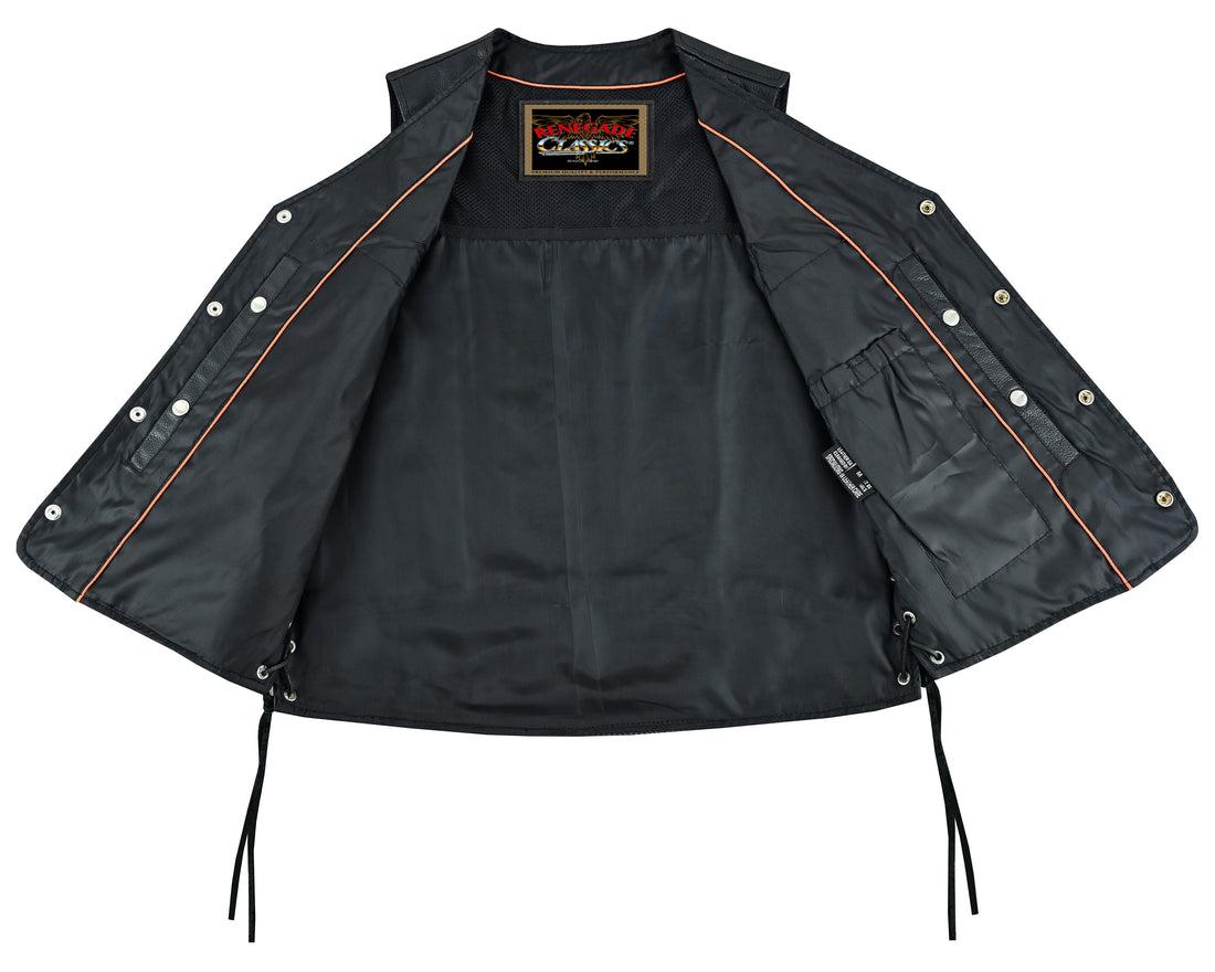 Rustler Leather Motorcycle Vest