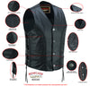 Rustler Leather Motorcycle Vest