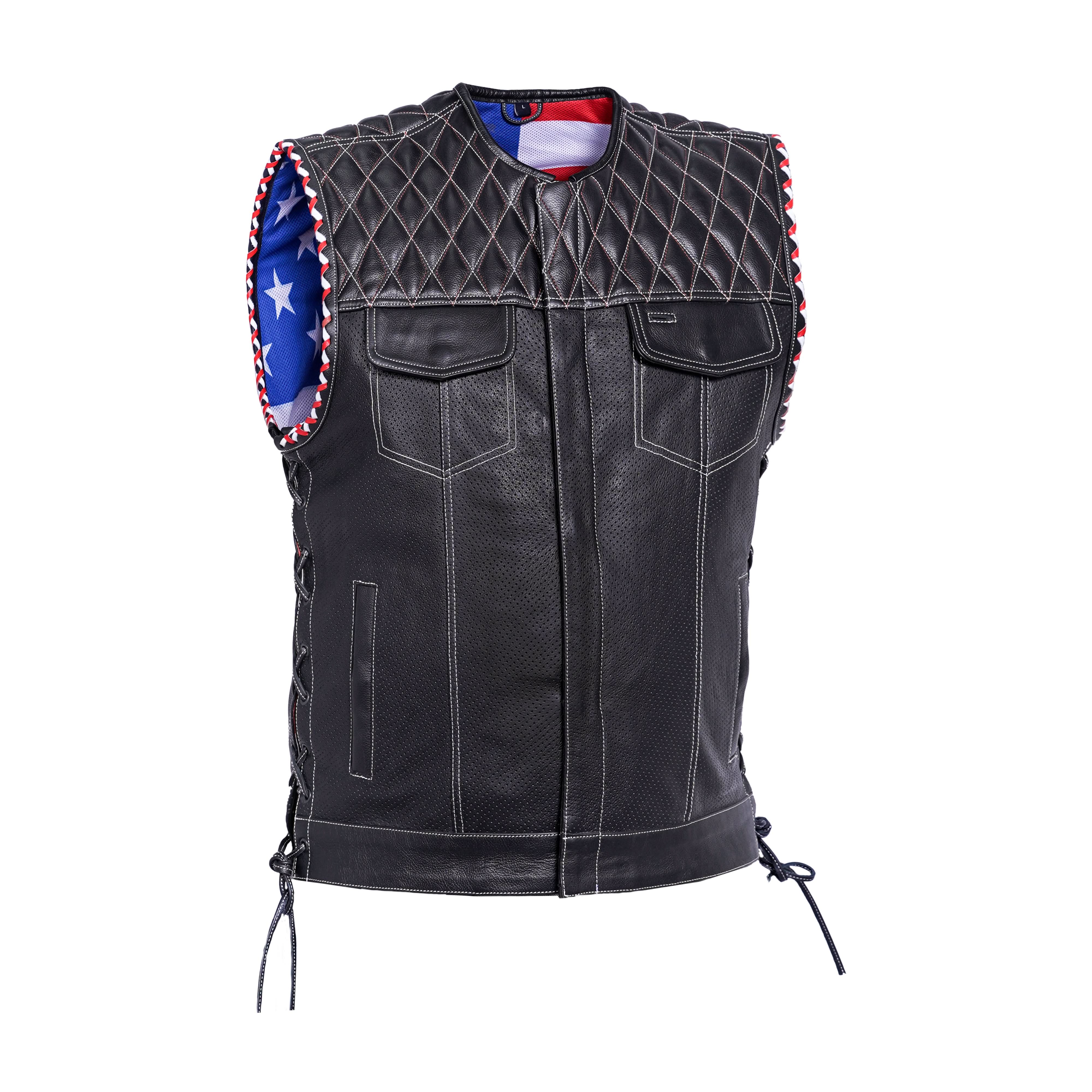 Throtlex Men's Leather Vest