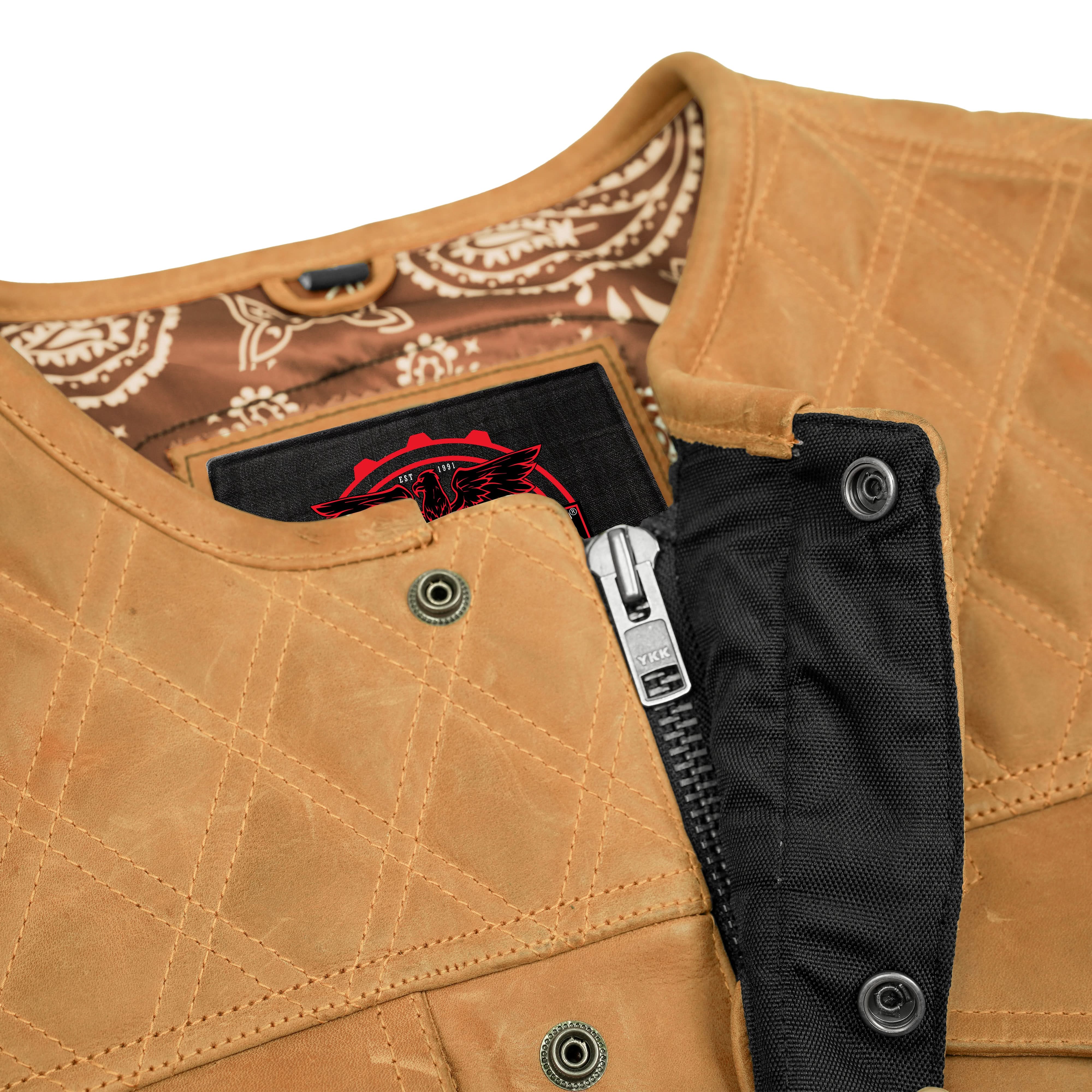 Rustic Rebel Men’s Brown Leather Vest