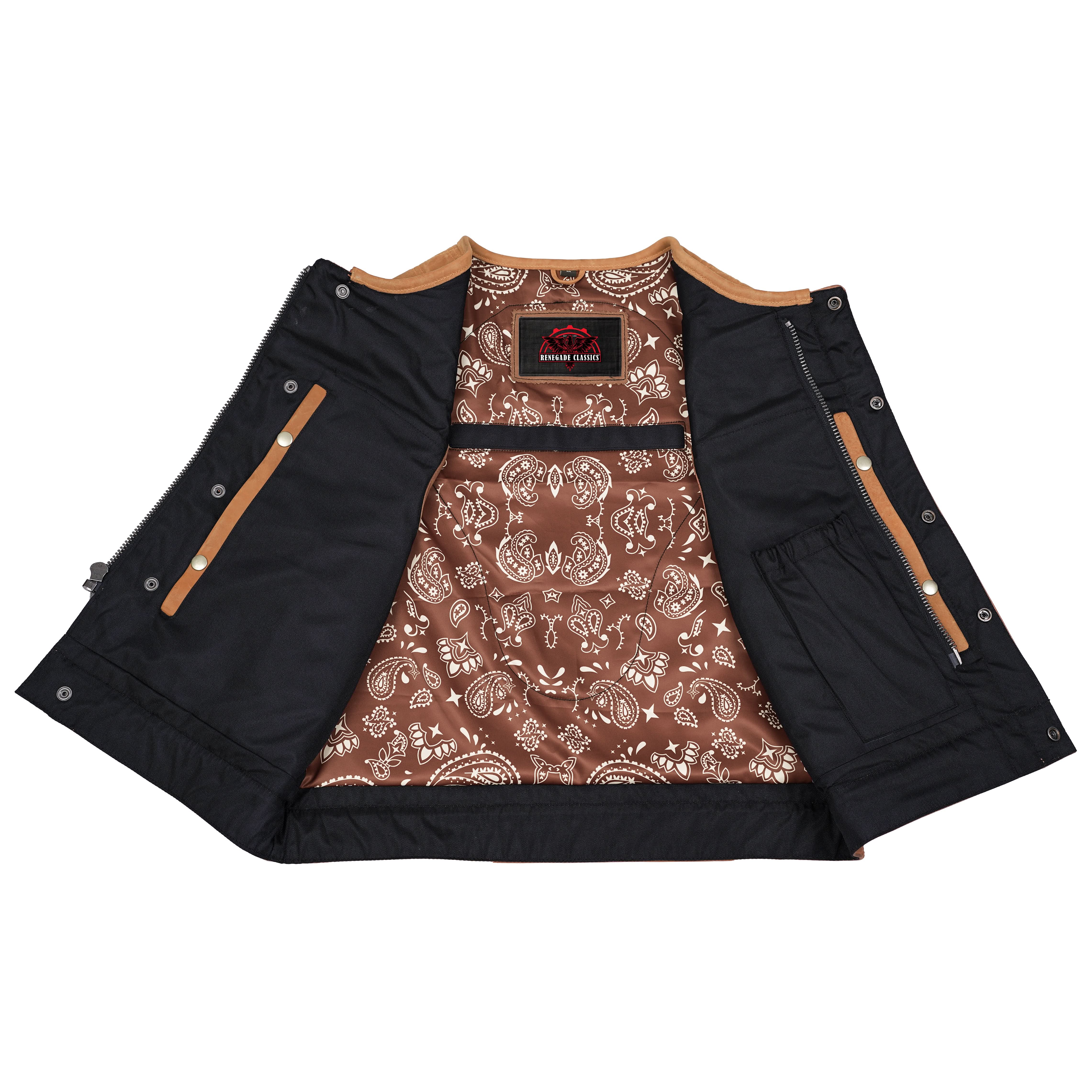 Rustic Rebel Men’s Brown Leather Vest