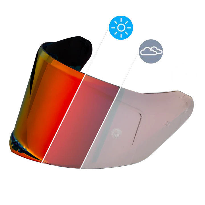 VIPER SHIELD OUTER (PINLOCK 120 READY)- PHOTOCHROMIC RED