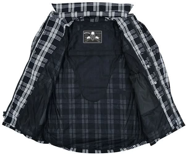 Checkered Men's Armored Black and White Flannel Shirt Flannel Renegade Classics