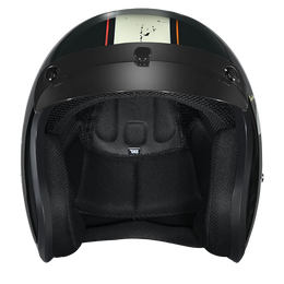 DOT Approved Daytona Cruiser Open Face Motorcycle Helmet - Men, Women & Youth - With Visor & Graphics - W/ Daytona 3th