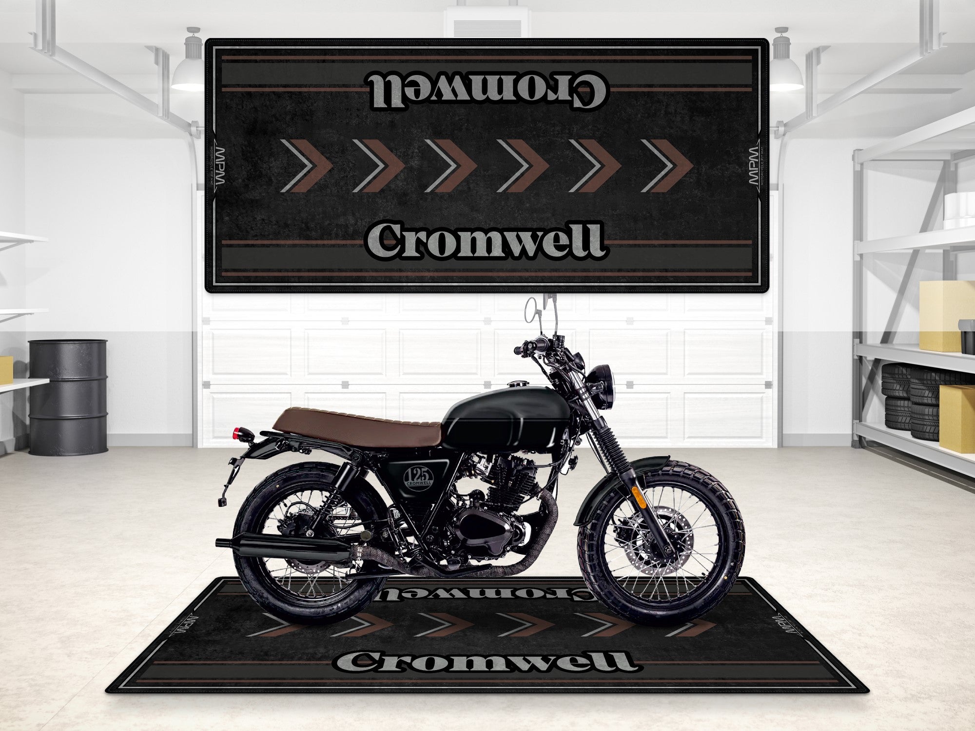 Designed Pit Mat for Brixton Cromwell Motorcycle - MM746