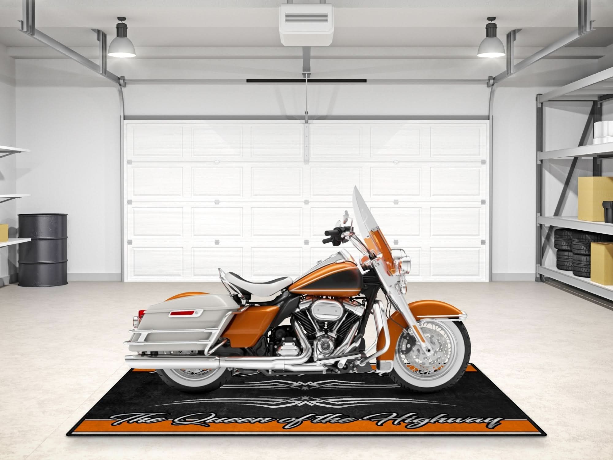 Motorcycle Mat for Touring Motorcycle "The Queen of the Highway" - MM7299