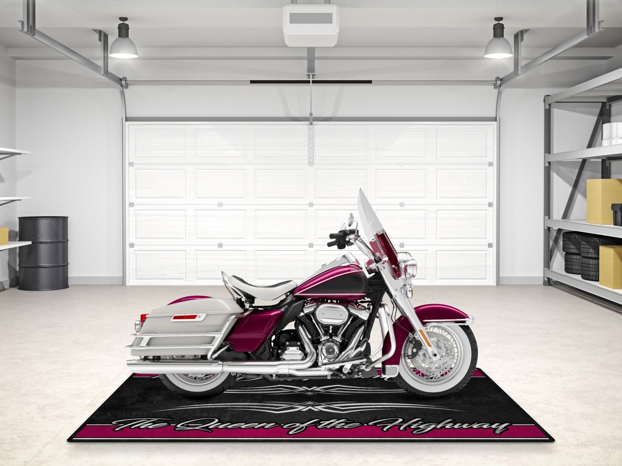 Motorcycle Mat for Touring Motorcycle "The Queen of the Highway" - MM7299