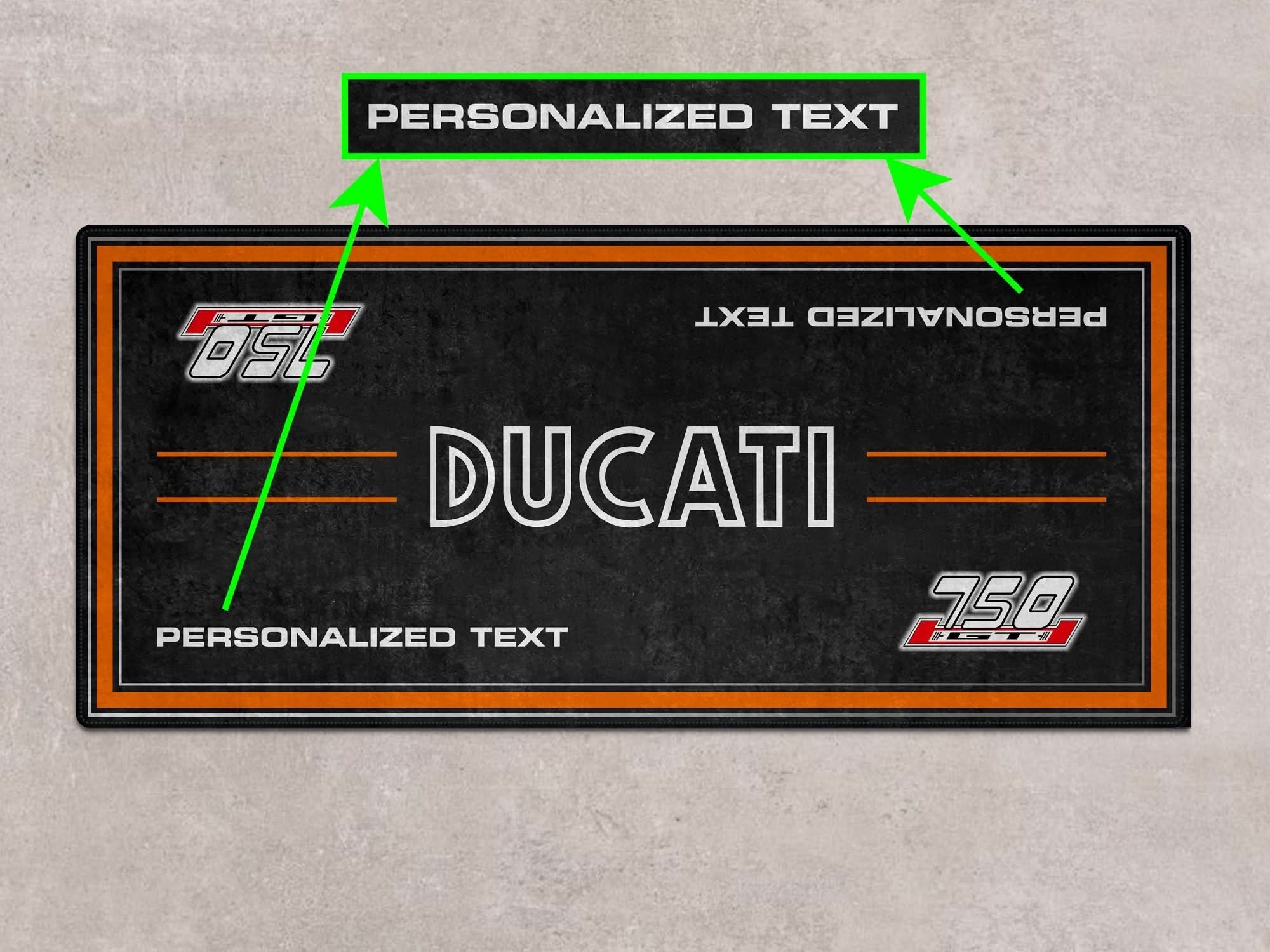 Designed Pit Mat for Ducati 75 GT 1973 Motorcycle - MM723