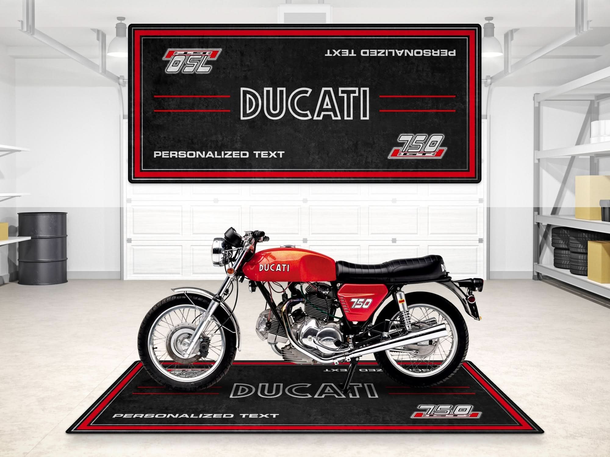 Designed Pit Mat for Ducati 75 GT 1973 Motorcycle - MM723