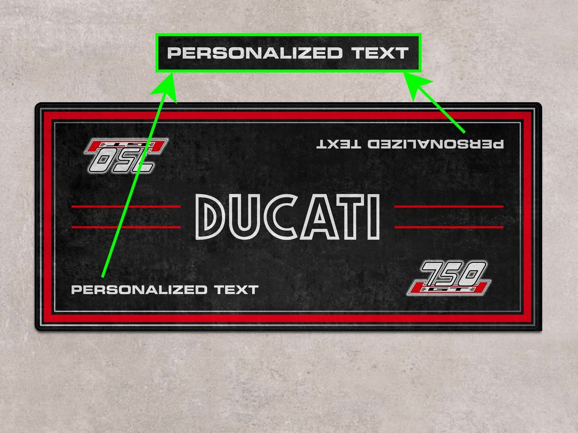 Designed Pit Mat for Ducati 75 GT 1973 Motorcycle - MM723