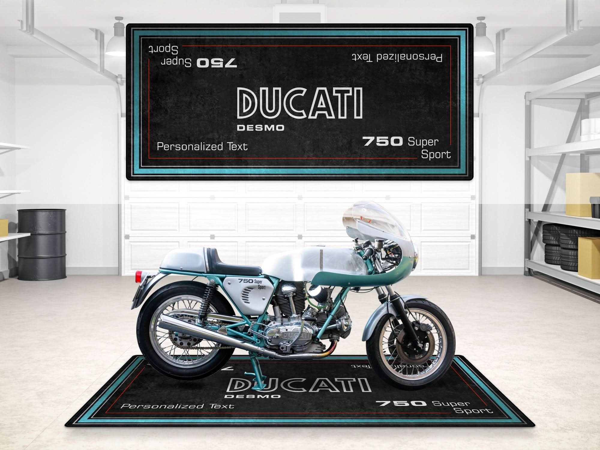 Designed Pit Mat for Ducati Desmo 75 Super Sport Motorcycle - MM7222