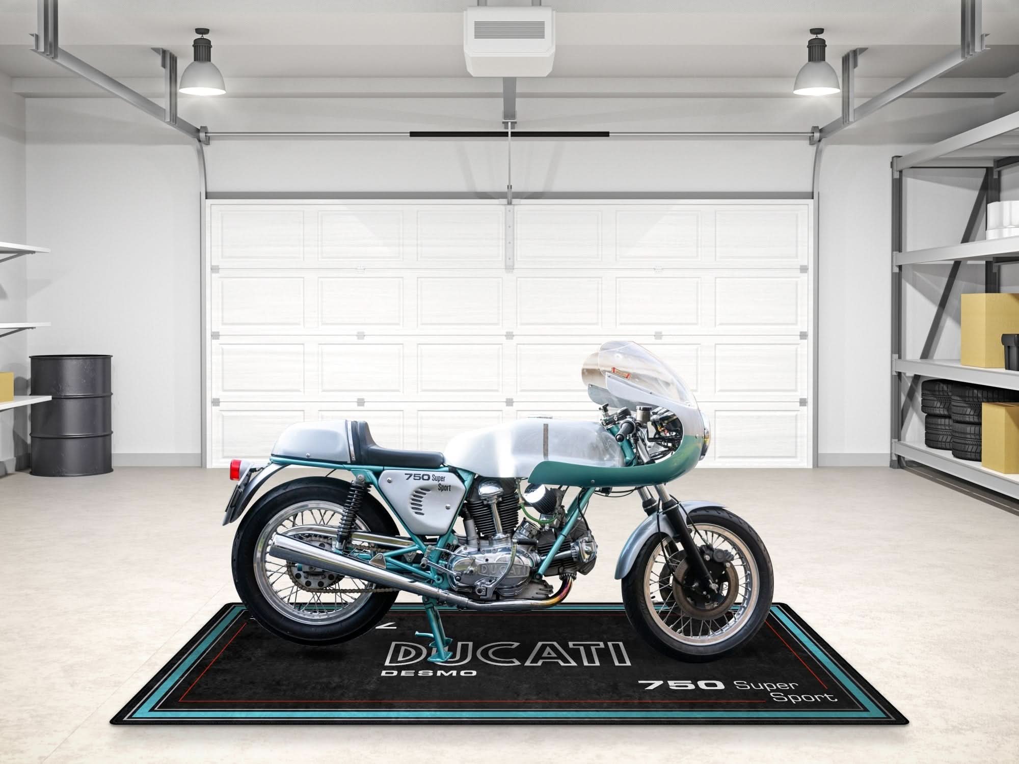 Designed Pit Mat for Ducati Desmo 75 Super Sport Motorcycle - MM7222