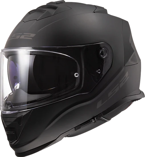 Assault Solid Full Face Motorcycle Helmet W/ SunShield Matte Black Helmets LS2 Helmets