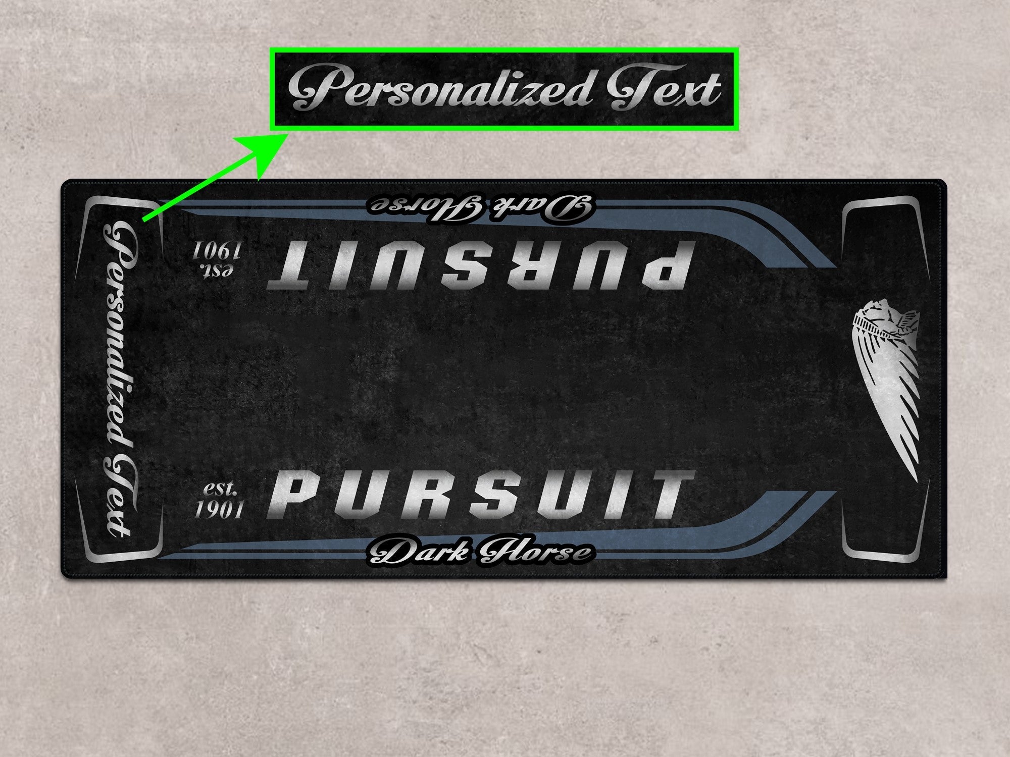 Designed Pit Mat for Indian Pursuit Dark Horse Motorcycle - MM7339