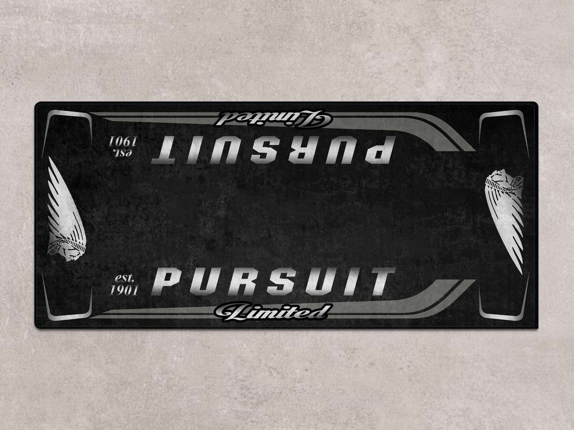 Designed Pit Mat for Indian Pursuit Limited Motorcycle - MM7338