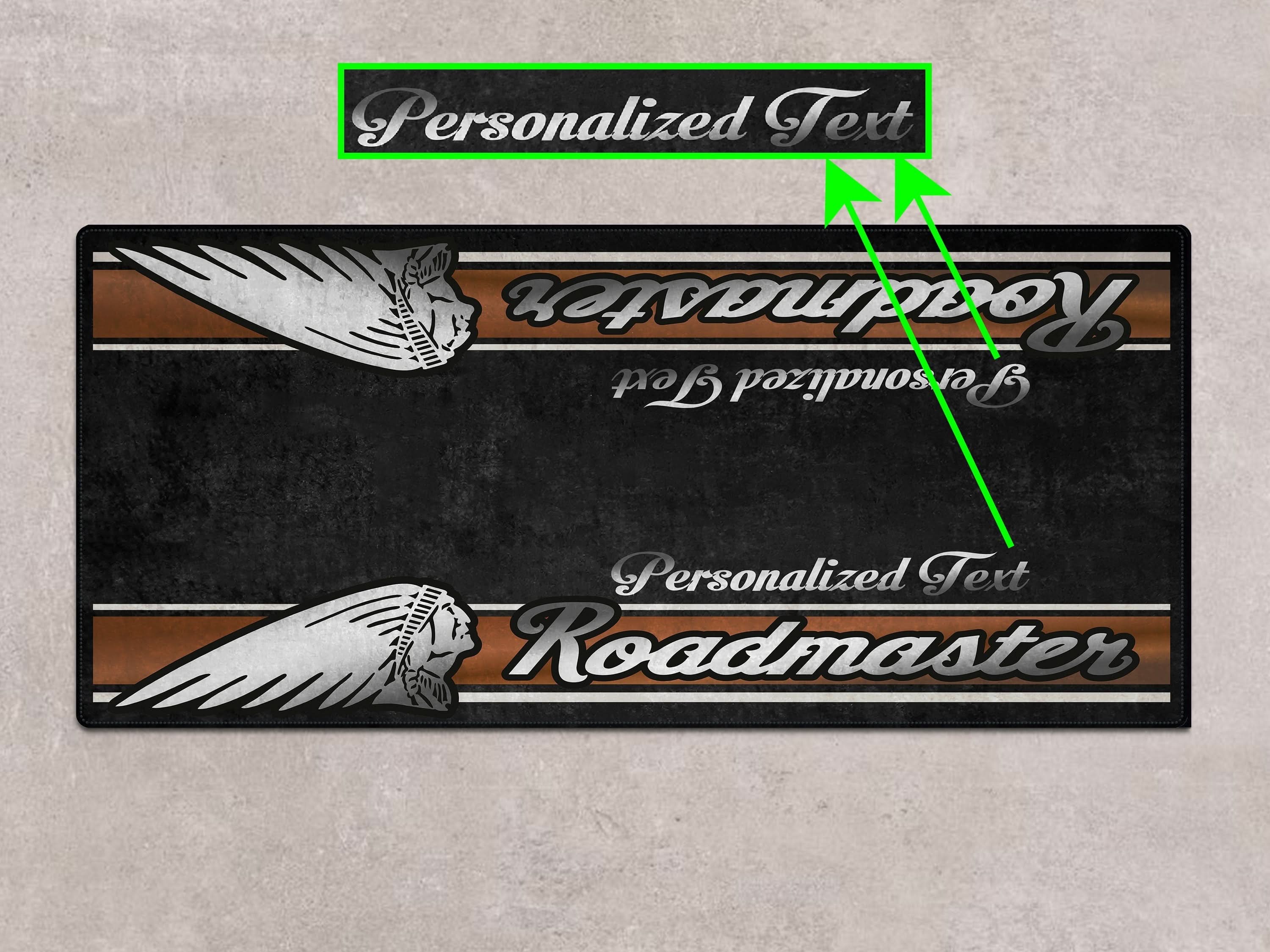 Designed Pit Mat for Indian Roadmaster Motorcycle - MM7335