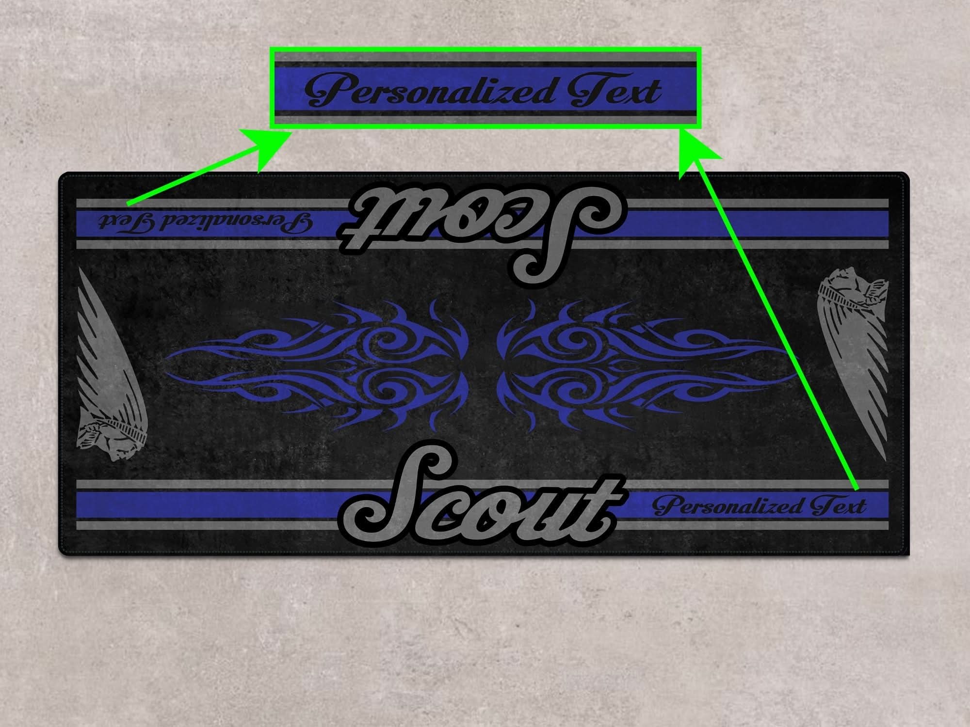 Designed Pit Mat for Indian Scout Bobber Sixty Motorcycle - MM732