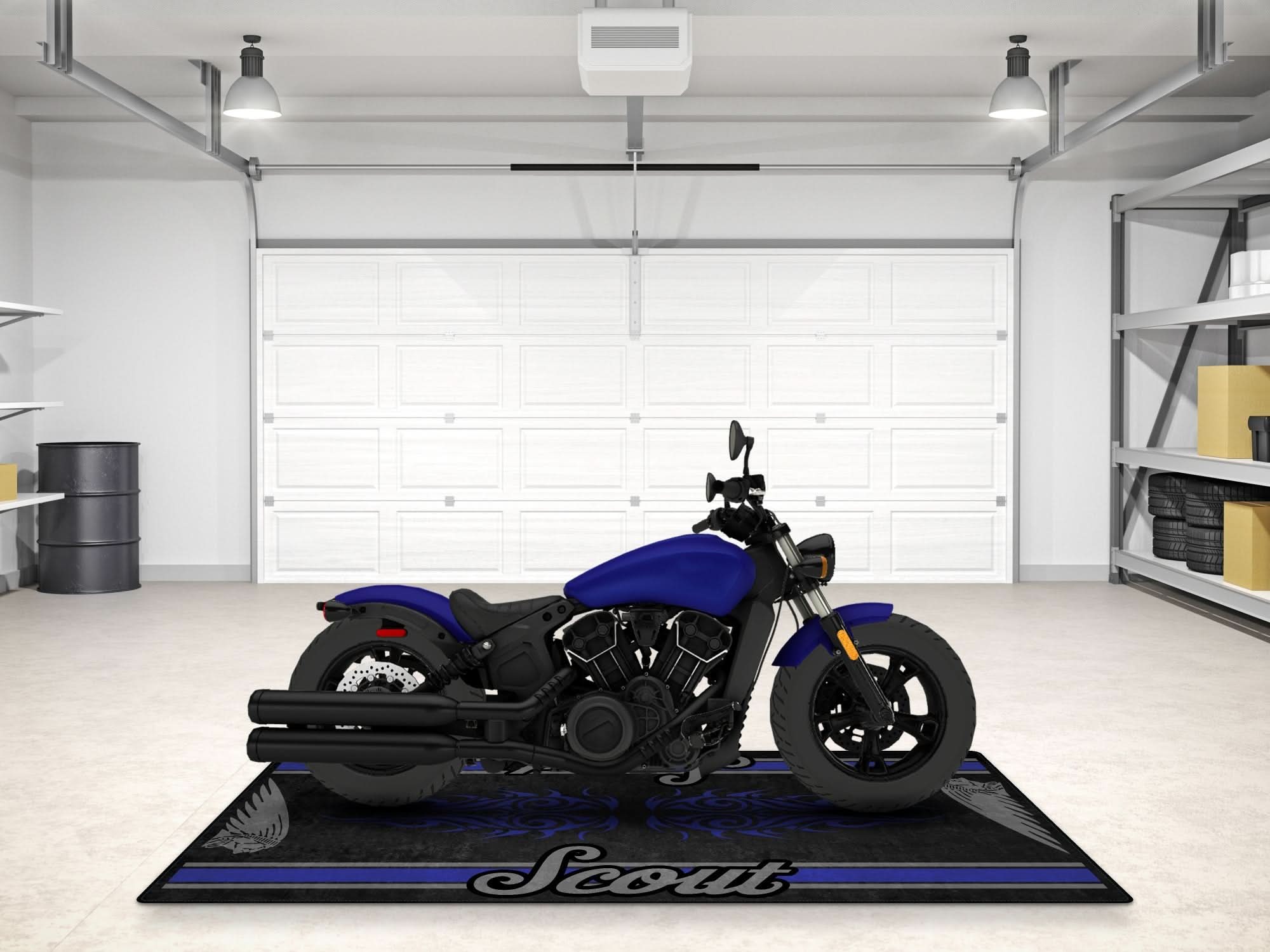Designed Pit Mat for Indian Scout Bobber Sixty Motorcycle - MM732