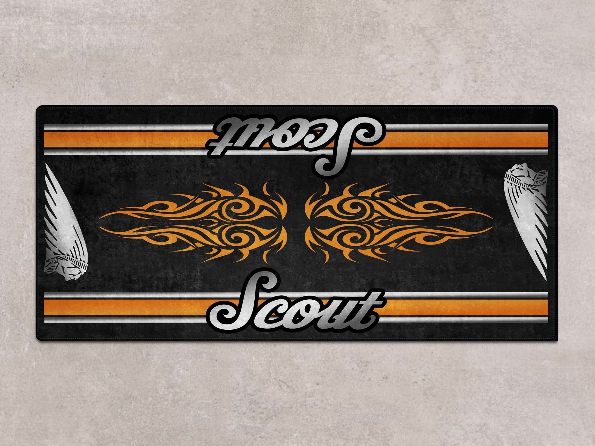 Designed Pit Mat for Indian Scout Motorcycle - MM7323