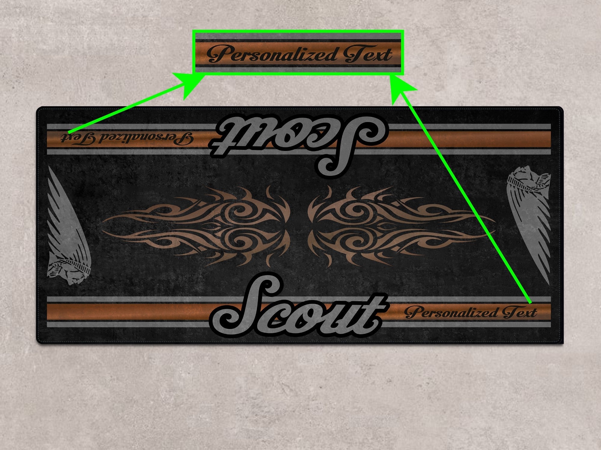 Designed Pit Mat for Indian Scout Rogue Sixty Motorcycle - MM7324