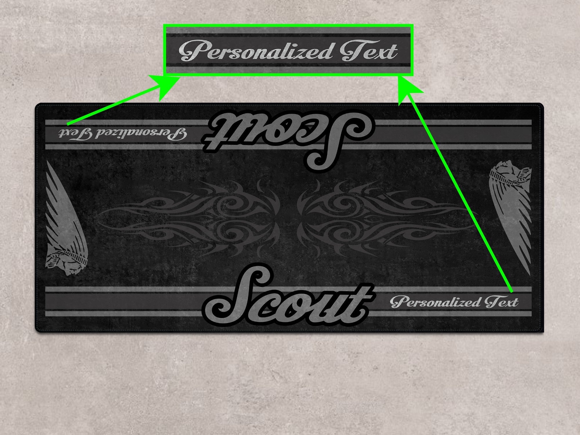 Designed Pit Mat for Indian Scout Rogue Sixty Motorcycle - MM7324