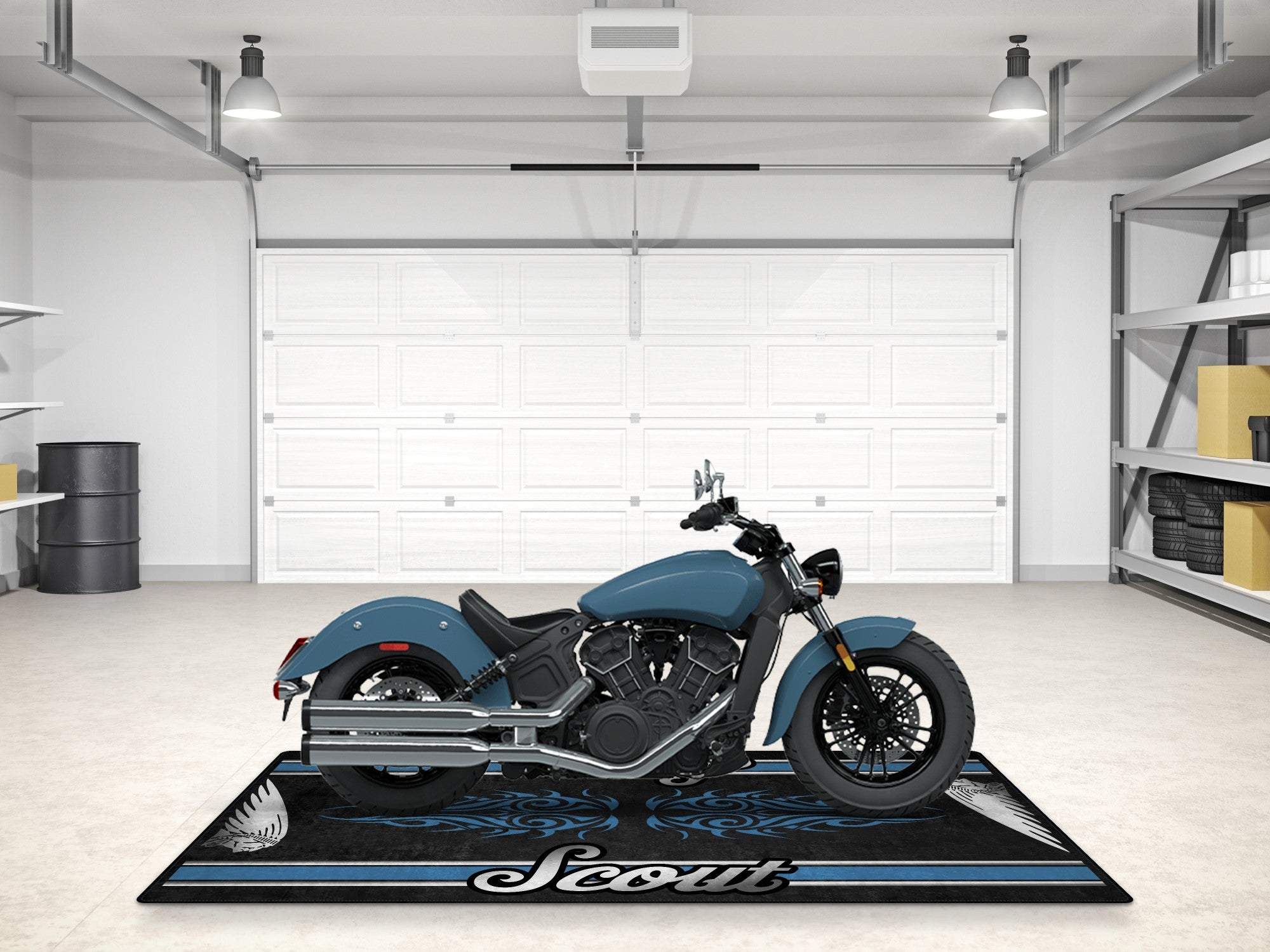 Designed Pit Mat for Indian Scout Sixty Motorcycle - MM7322