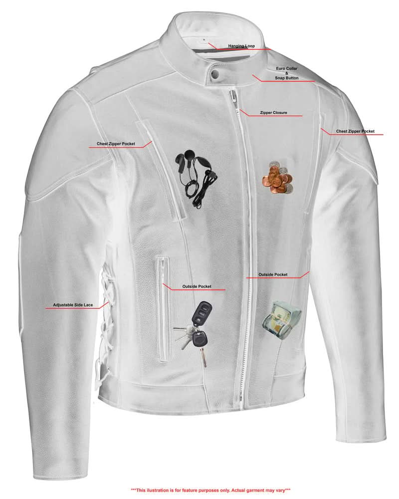 Corsair Men's Leather Motorcycle Jacket Men's Leather Jackets Renegade Classics