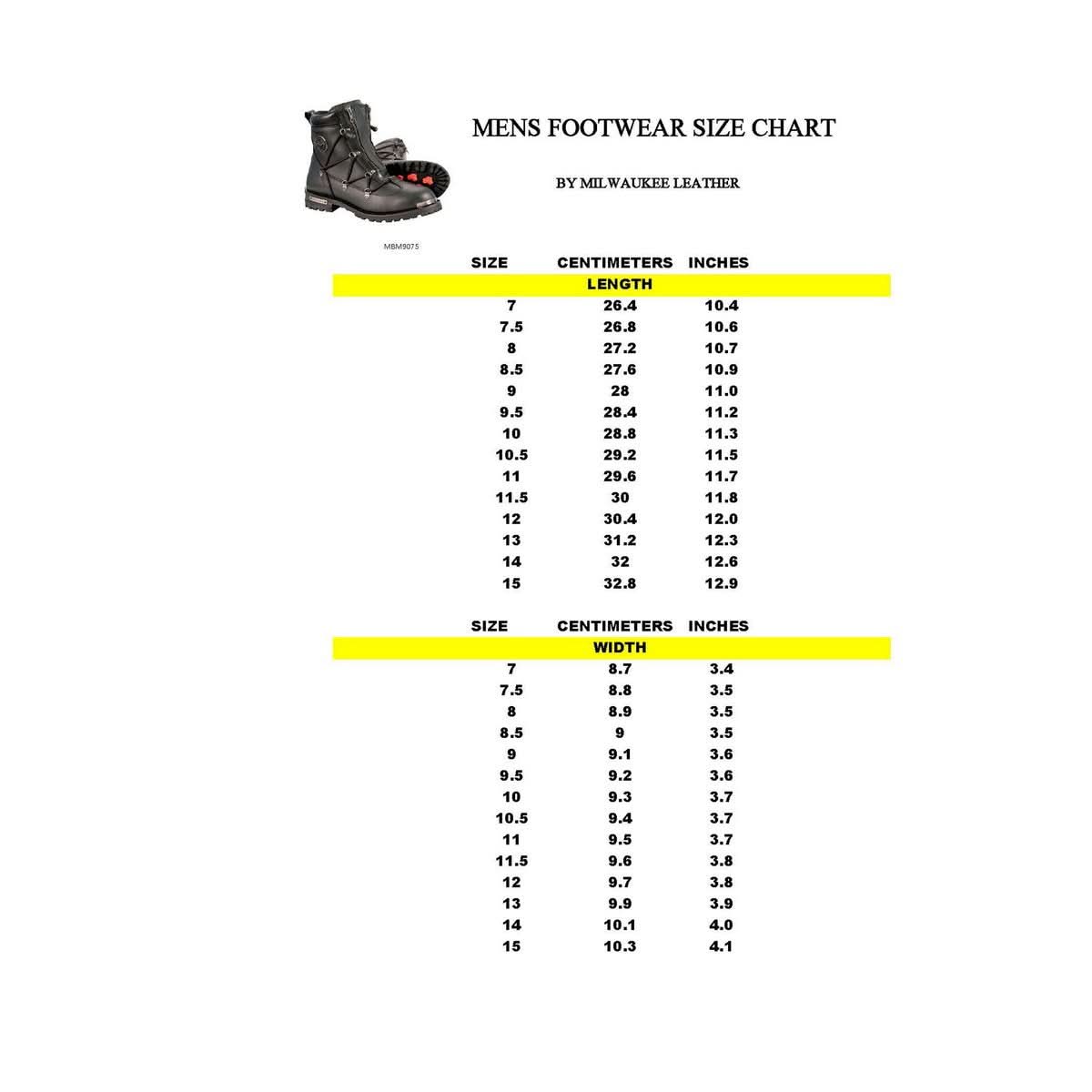 Milwaukee Leather MBM9075 Men's Black Leather 6-inch Plain Toe Dual Zipper Motorcycle Rider Boots