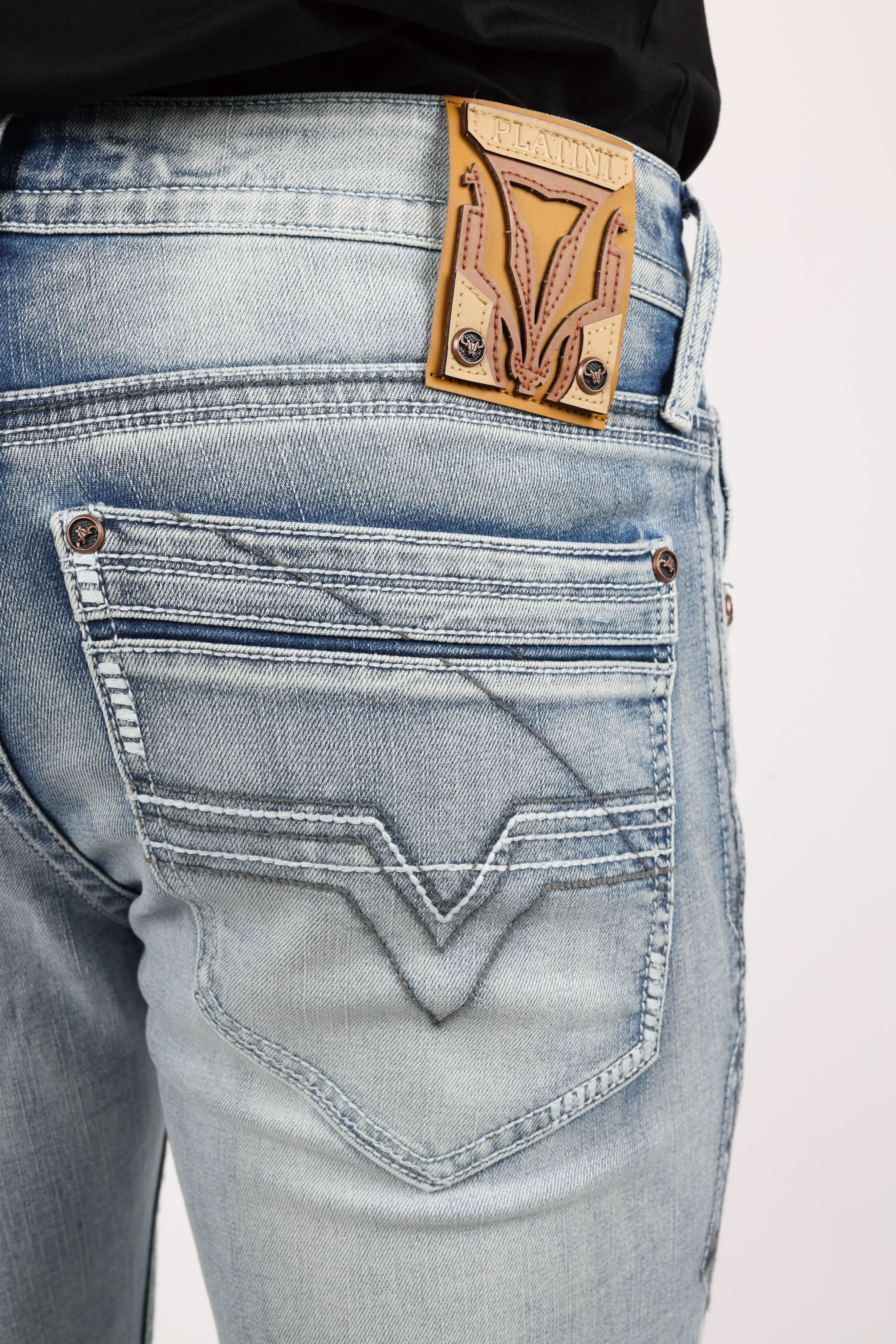 Holt Men's Light Blue Boot Cut Jeans