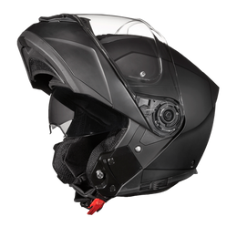 Daytona Glide Modular Motorcycle Helmet - DOT Approved, Bluetooth Ready, Dual Visor, Men/Women/Youth - Dull Black