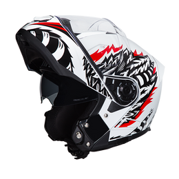 Daytona Glide Modular Motorcycle Helmet - DOT Approved, Bluetooth Ready, Dual Visor, Men/Women/Youth - W/ Phoenix